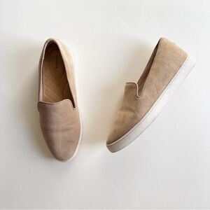 Birdies Tan Suede The Swift Classic Slip On Sneakers